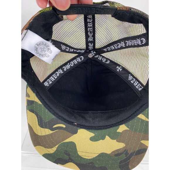 Chrome Hearts CH Hollywood, USA Camouflage Trucker Mesh Snapback Hat Cap F226 - Picture 5 of 7